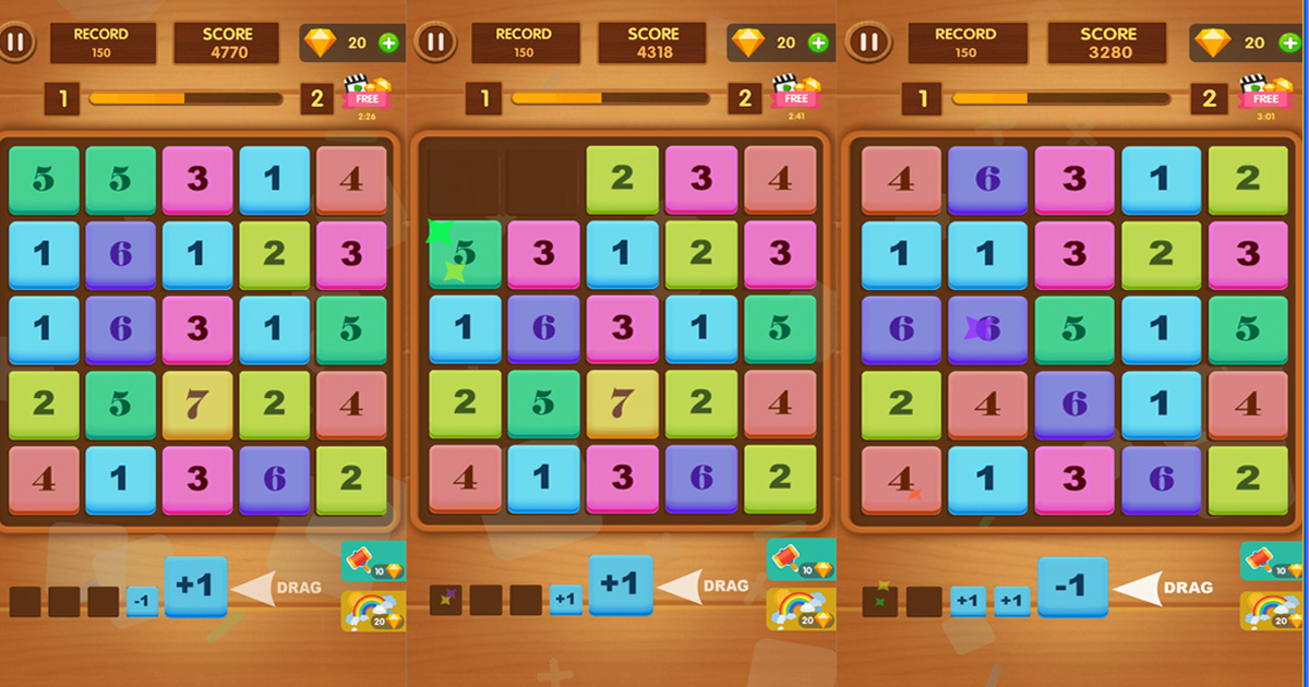 Image Merge Block: Number Merge Game